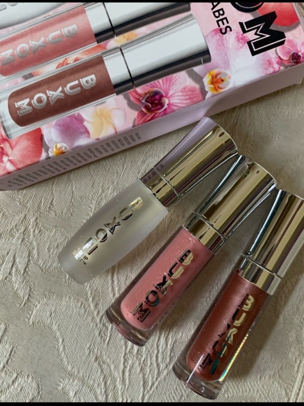 Buxom Blooming Babes Plumping Lipgloss Set Trio Sugar, White Russian & Filler